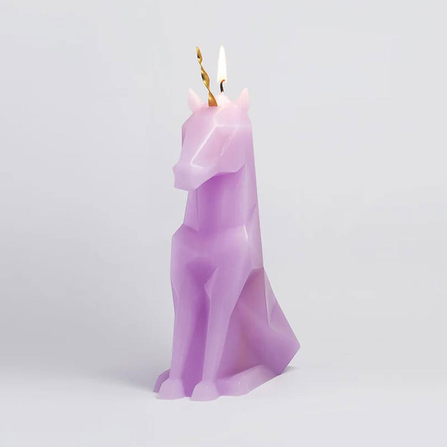 Unicorn Skeleton Candle 8" Lilac