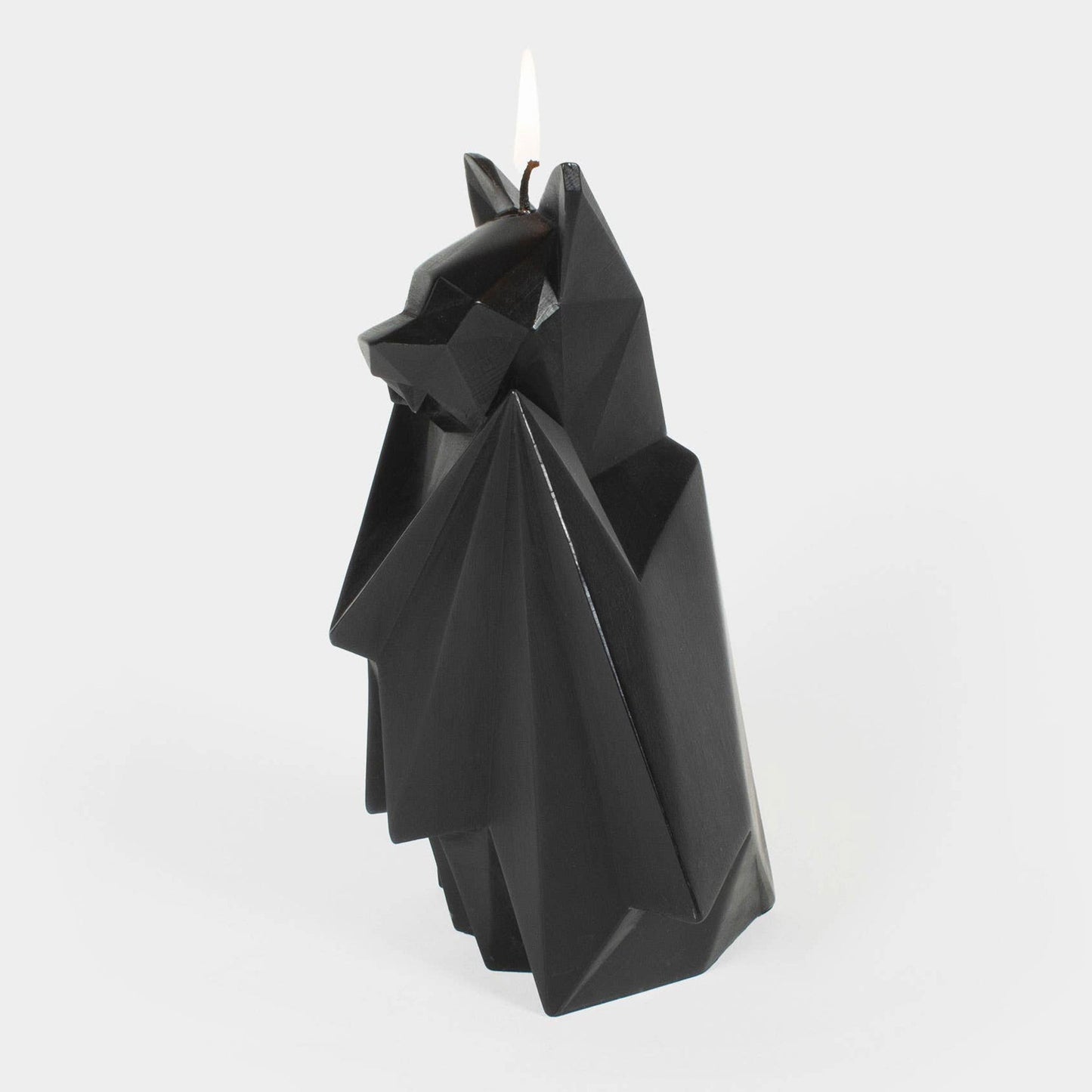 Bat Skeleton Candle 7" Black