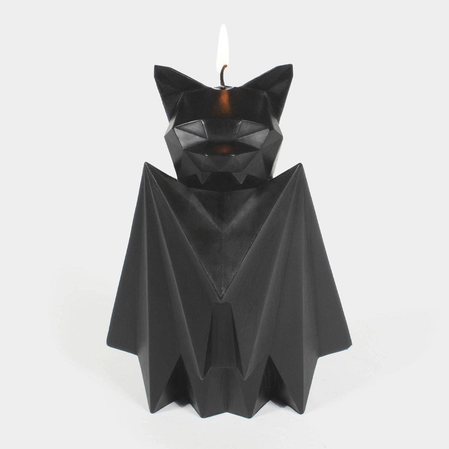 Bat Skeleton Candle 7" Black