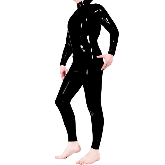 Mens Front Zip Catsuit with 3 Way Zip