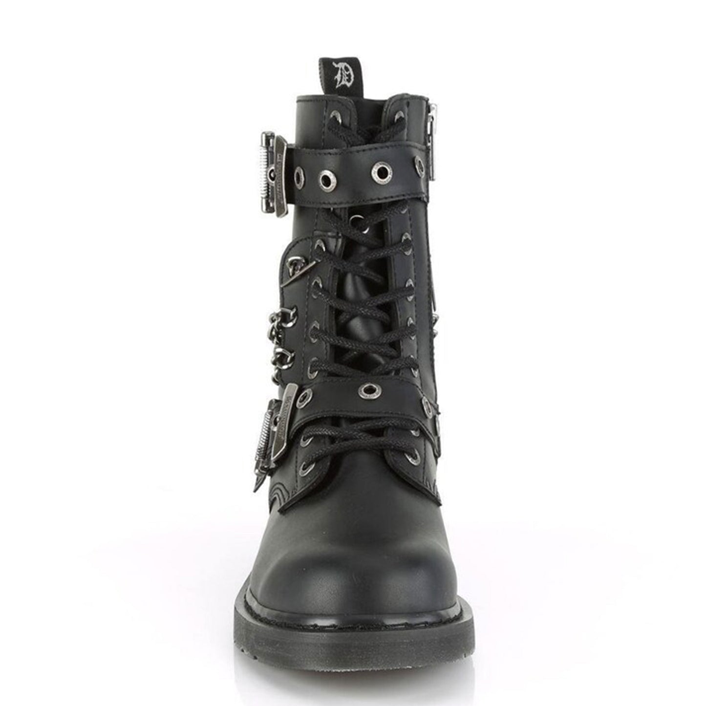 10 Eyelet Combat Boot with Side Zip