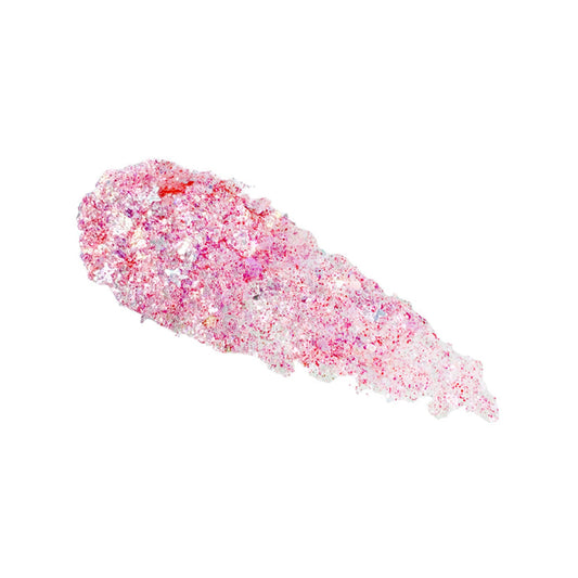 Glitter body hair face body-glitter hair-glitter face-glitter jasmine fragrance travel-sized rave rave-wear festival sparkle glitter accessories gift cosmic pink iridescent