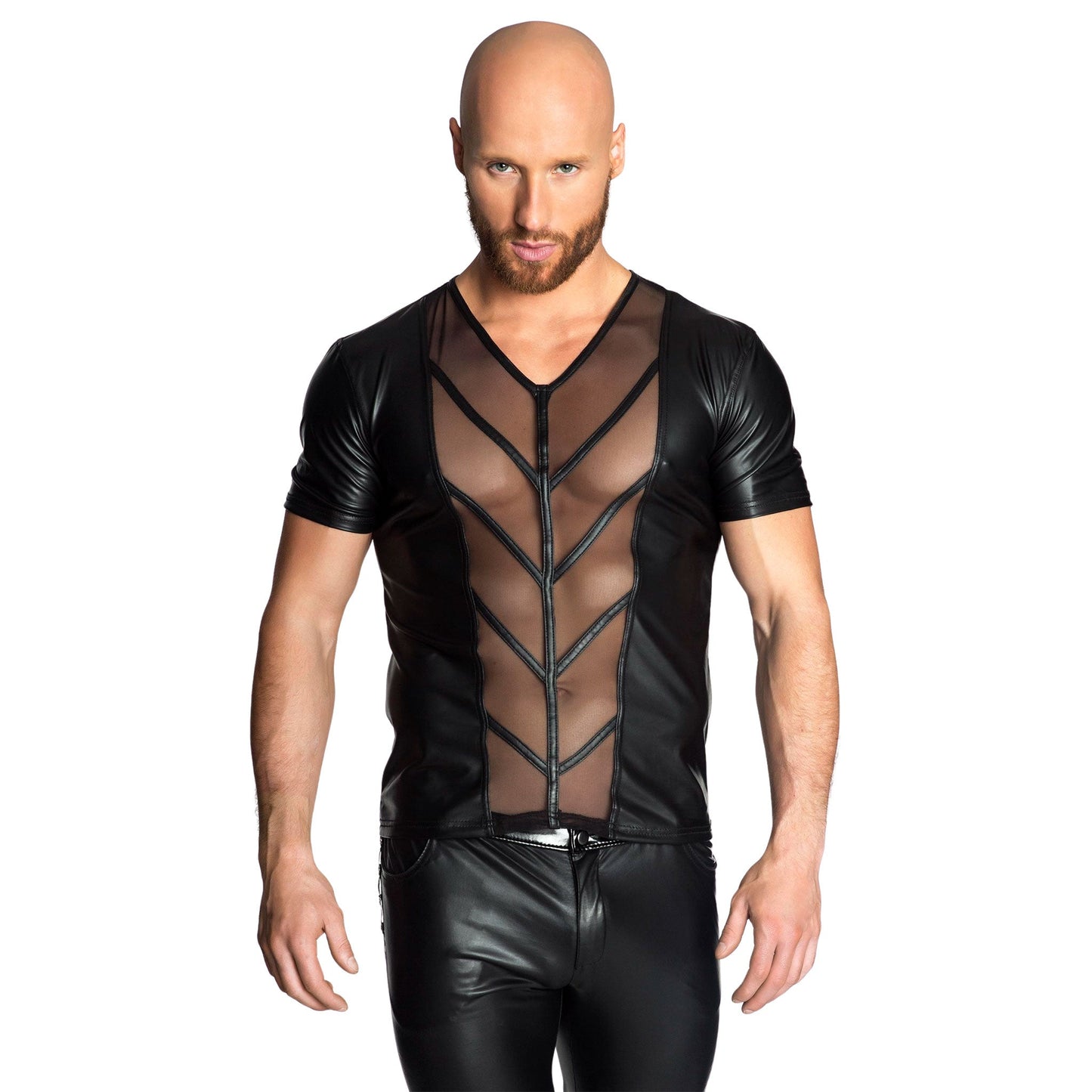 Mens Mesh & Wetlook T Shirt