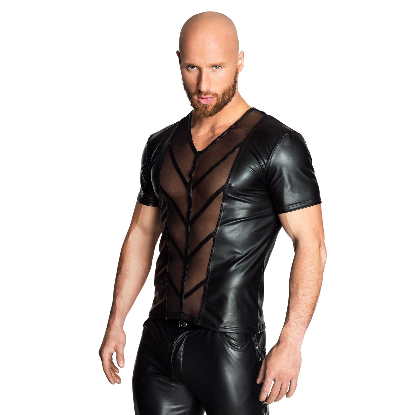 Mens Mesh & Wetlook T Shirt