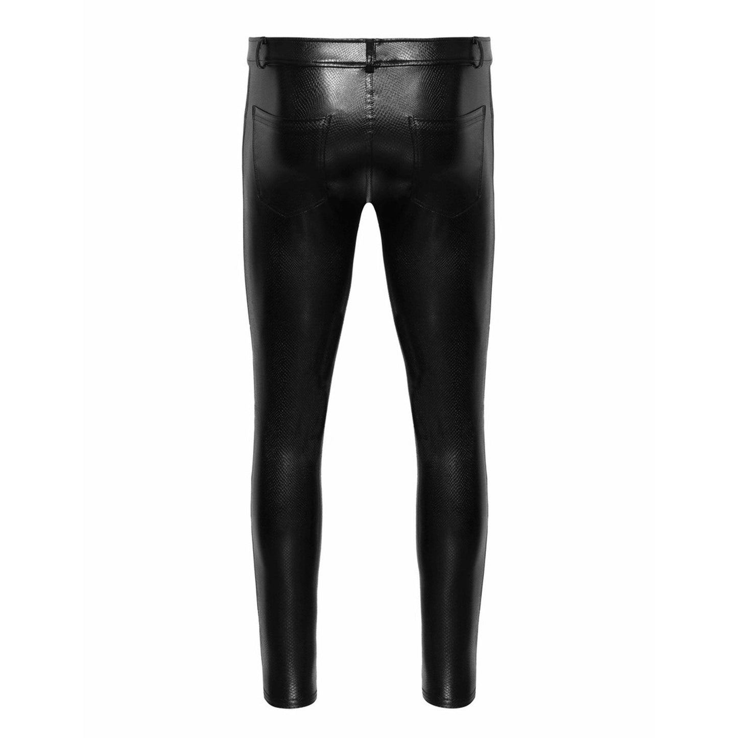 Snake Wetlook Skinny Pants