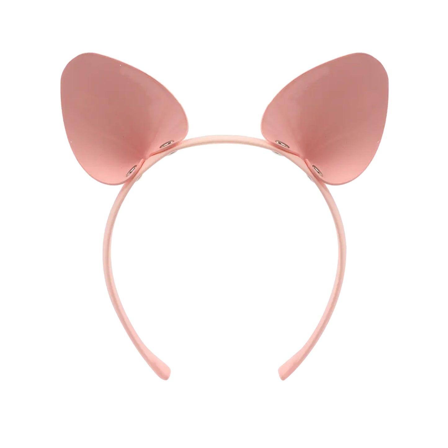 Patent leather hairband headband headgear animal pig ears pet-play accessories halloween baby-pink