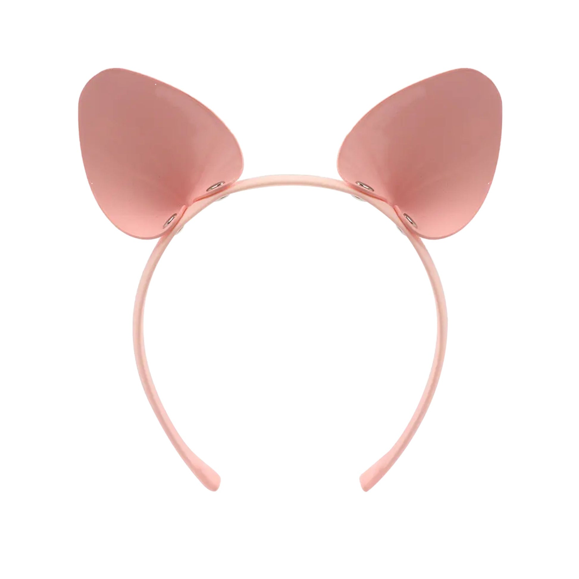 Patent leather hairband headband headgear animal pig ears pet-play accessories halloween baby-pink