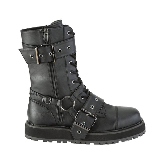 Unisex Harness Strapped 38mm Platform Buckle Boots