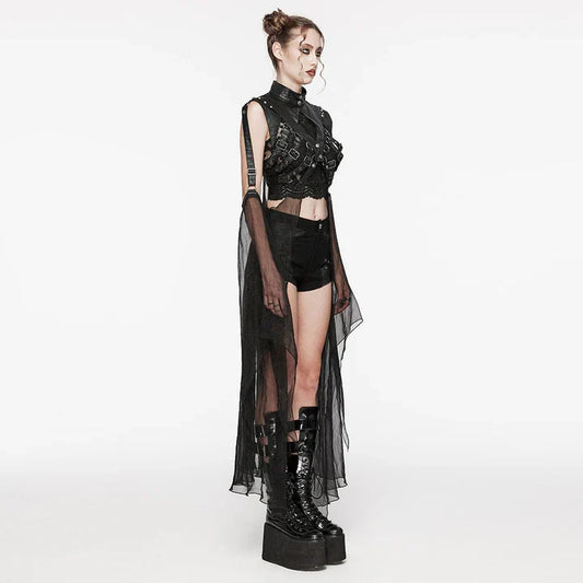 Buckles Shoulder Harness with Detachable Mesh Cape