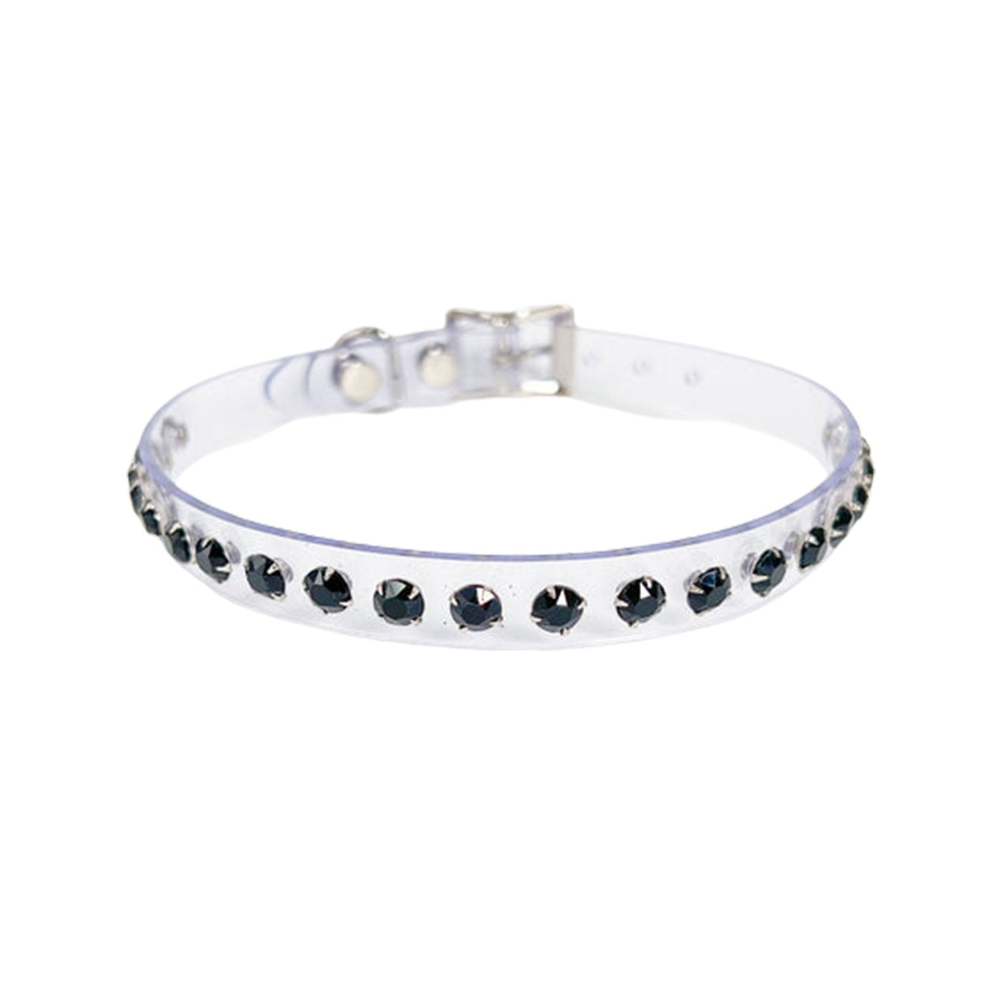 Vinyl Rhinestone Choker