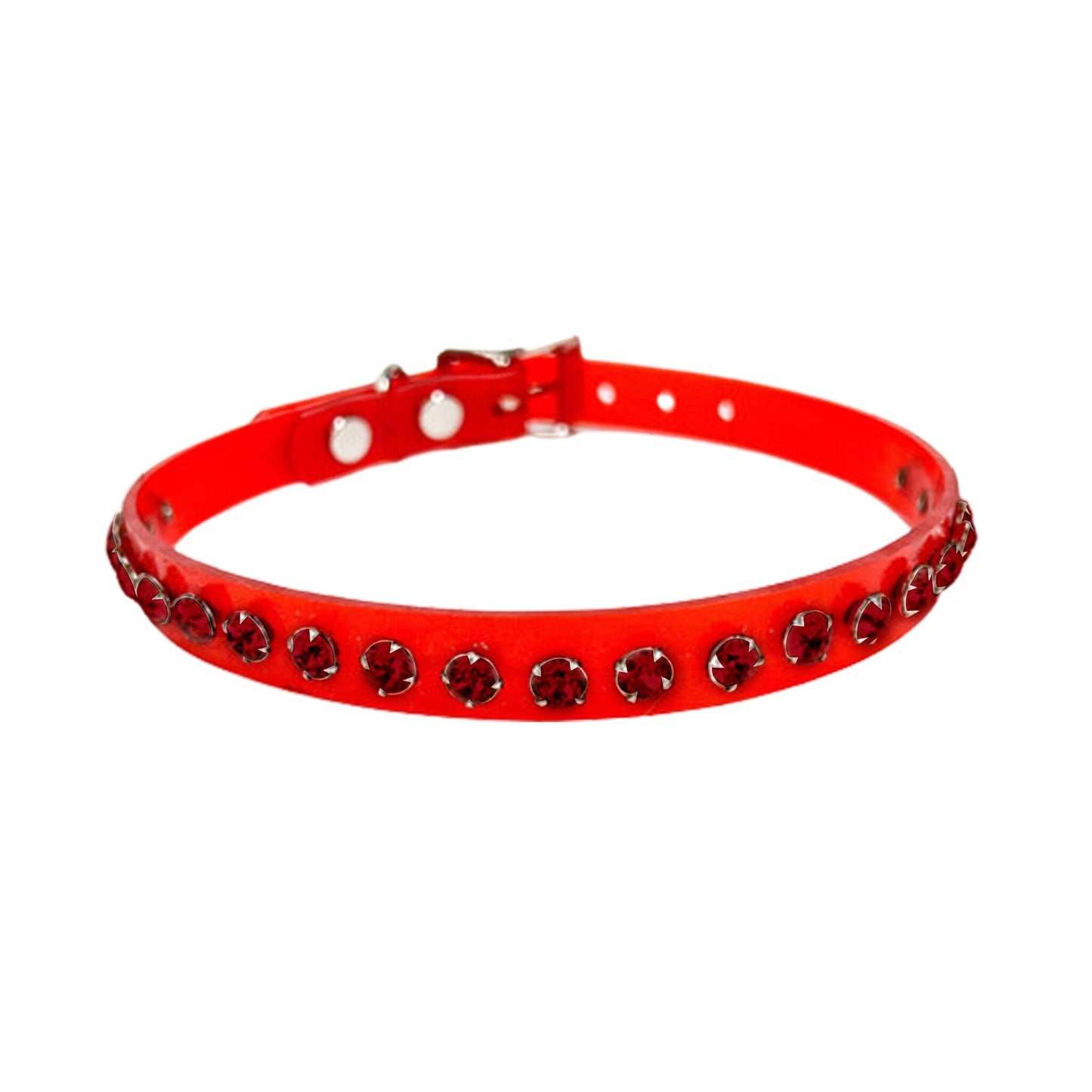 Vinyl Rhinestone Choker