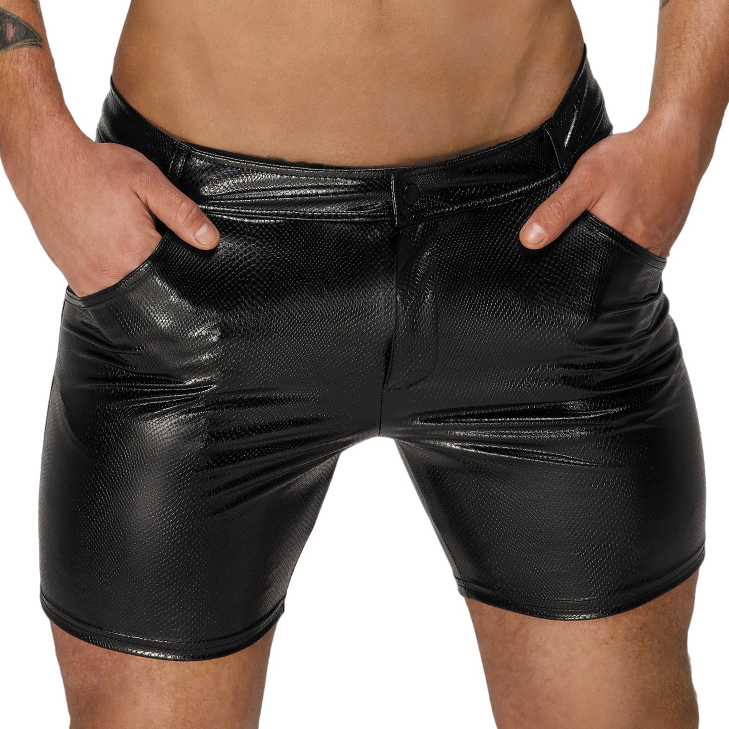 Snake Wetlook Cycle Shorts