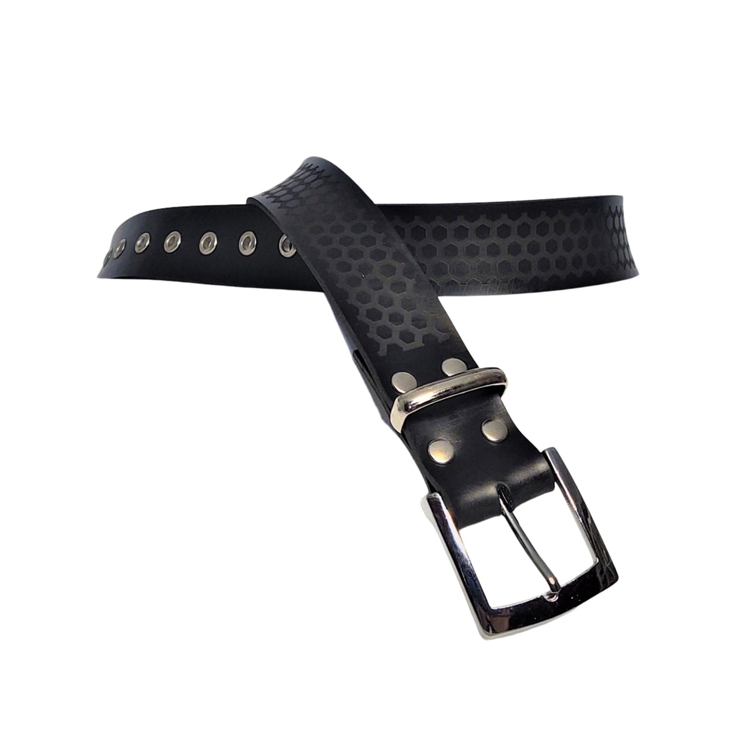 Hexagon Textured Heavy Latex Belt