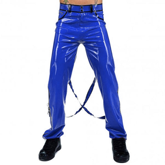 Latex Bondage Pants With Detachable Straps