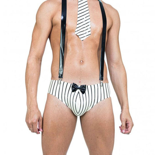 Mens Pinstripe Briefs