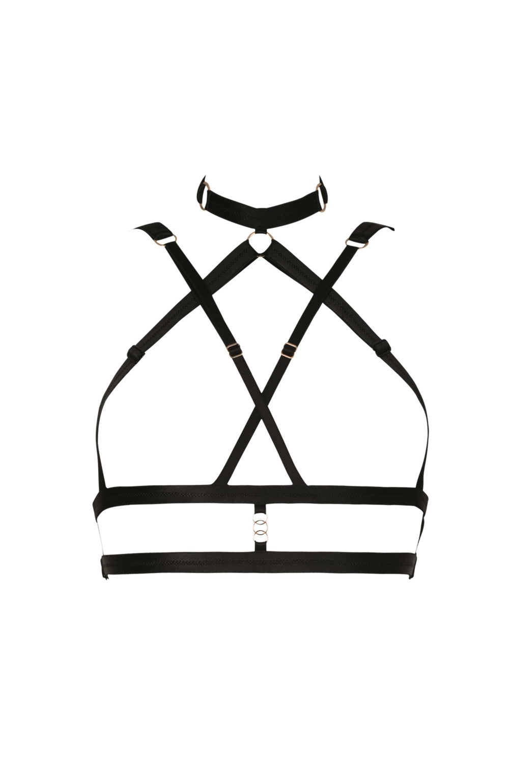 Strappy Harness Black O/S