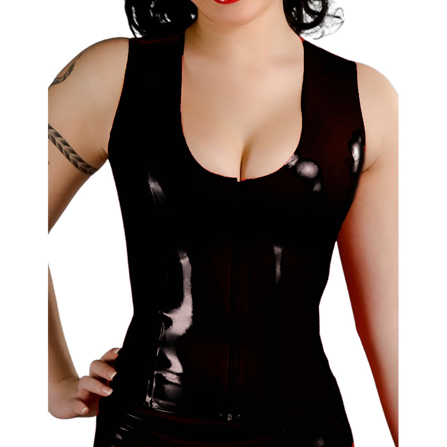 Latex Long Tank Top