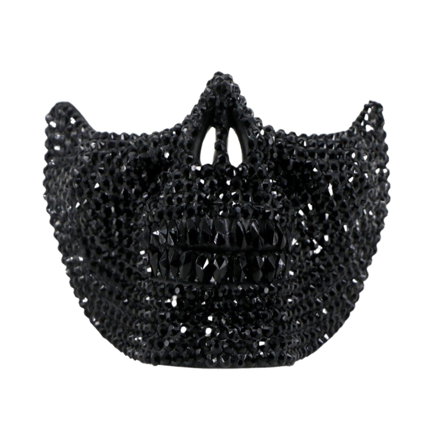 Rhinestones Fit Half Face Skull Mask