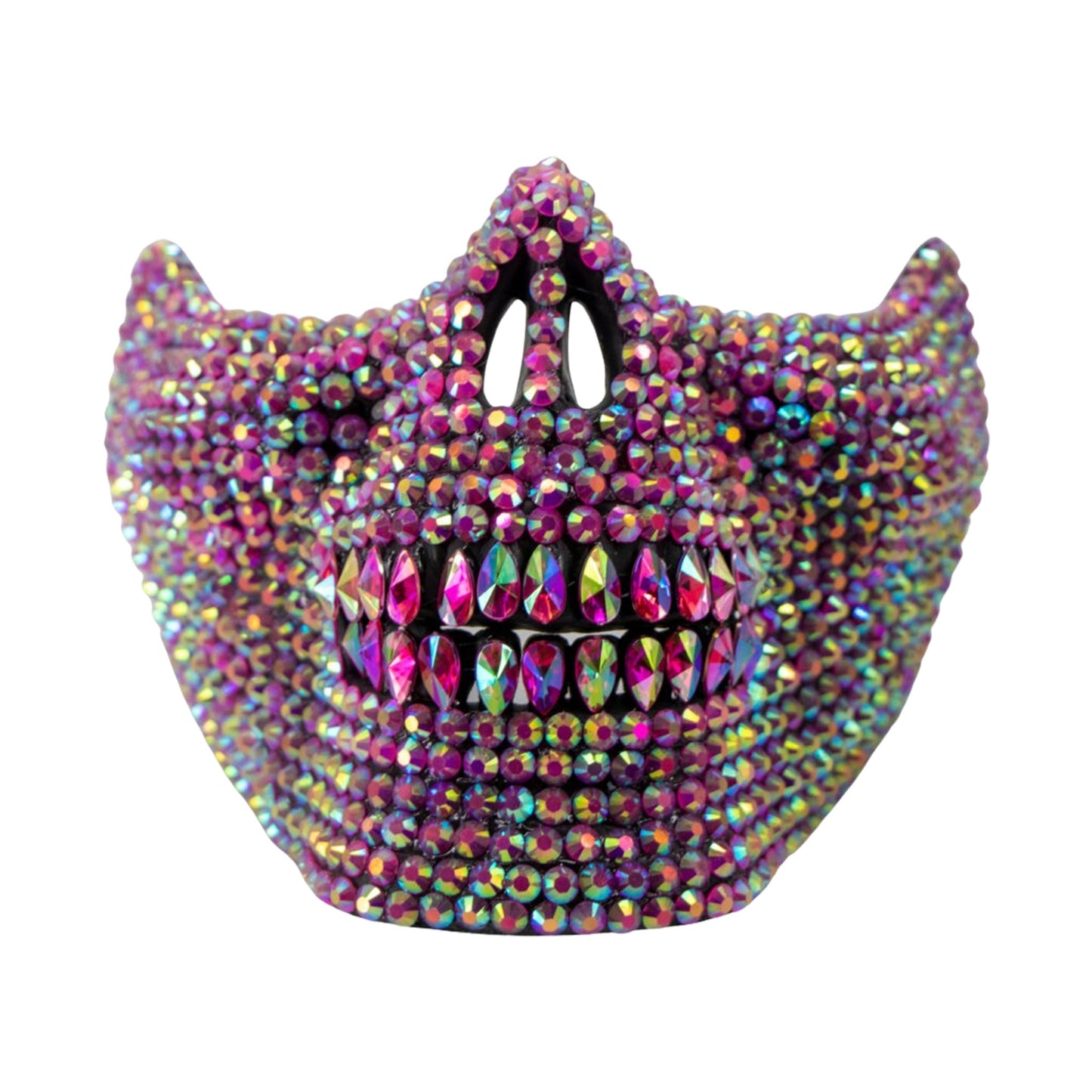 Rhinestones Fit Half Face Skull Mask